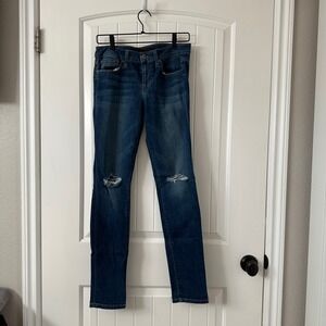 Joe's Jeans The Skinny Distressed‎ Denim Blue Size 28
